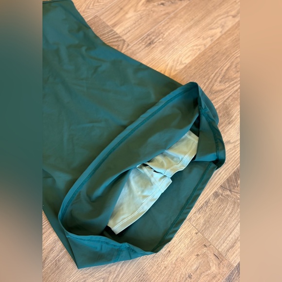 Green Athletic Dress Small Built-In Shorts Tennis Pickleball Athleisure Stretch - Picture 4 of 5